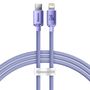 Baseus CAJY000205 Lightning - USB-C PD cable 20W 480Mb/s 1.2m - purple, Baseus 6932172602765 6932172602765