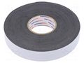 Tape: self-amalgamating; black; 19mm; L: 9.1m; Thk: 0.76mm; max.90°C HELLERMANNTYTON HTAPE-POWER810-19