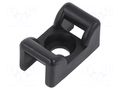 Holder; screw; black; cable ties HELLERMANNTYTON KR8G5-PA66HS-BK