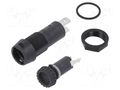 Fuse holder; 5x20mm; 10A; on panel; black; FPG1; 250VAC; UL94V-0 SCHURTER 3101.0315