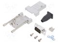 Connector: D-Sub; PIN: 9; plug; male; soldering; for cable; white ENCITECH DTSL09LJSRGTDMPWK