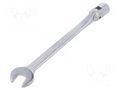 Wrench; combination swivel head socket,with joint; 252mm KING TONY KT-1020-18