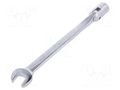 Wrench; combination swivel head socket,with joint; L: 225mm KING TONY KT-1020-15