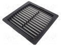 Filter; Cutout: 223x223mm; D: 38mm; IP55; Mounting: push-in; black WEIDMÜLLER EF-40-55-BK