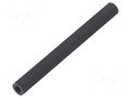 Screwed spacer sleeve; hexagonal; polyamide; M3; L: 60mm; black DREMEC TFF-M3X60/DR185
