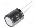 Capacitor: electrolytic; THT; 47uF; 400VDC; Ø18x20mm; Pitch: 7.5mm PANASONIC EEUED2G470S