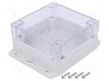 Enclosure: multipurpose; X: 120mm; Y: 120mm; Z: 60mm; polycarbonate GAINTA G278CMF-IP67