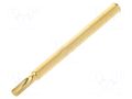 Test probe socket; series 30; soldered; 28.1mm FIXTEST S30.00-L