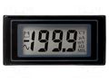 Voltmeter; digital,mounting; 0÷200mV; on panel; snap fastener LASCAR DPM400