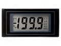 Voltmeter; digital,mounting; 0÷200mV; on panel; snap fastener LASCAR DPM500