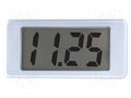 Voltmeter; digital,mounting; 0÷200mV; on panel; LCD 0,5"; 0÷50°C LASCAR EMV1125
