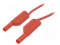 Test lead; 32A; banana plug 4mm,both sides; Urated: 1kV; Len: 2m SCHÜTZINGER VSFK850025200-RT