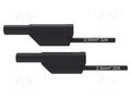 Test lead; 32A; banana plug 4mm,both sides; Urated: 1kV; black SCHÜTZINGER VSFK85002525-SW