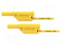 Test lead; 16A; banana plug 4mm,both sides; Urated: 1kV; Len: 0.5m SCHÜTZINGER VSFK8501150-GE