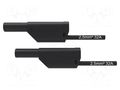 Test lead; 32A; banana plug 4mm,both sides; Urated: 1kV; black SCHÜTZINGER VSFK87002525-SW
