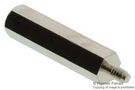SPACER/STANDOFF, HEX BRASS 6.35MMX50.8MM 8293