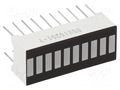 Display: LED; bargraph; yellow; 133mcd; 25.5x10.2x7.9mm; 2.1÷2.5V OPTOSUPPLY OSX10201-Y