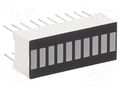 Display: LED; bargraph; green; 262mcd; 25.5x10.2x7.9mm; 3.1÷3.6V OPTOSUPPLY OSX10201-G