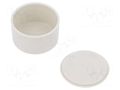 Enclosure: for alarms; Z: 14mm; ABS; grey; Ø: 24.8mm MASZCZYK KM-125C/GY