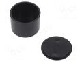 Enclosure: for alarms; Z: 14mm; ABS; black; Ø: 19.8mm MASZCZYK KM-125B/BK