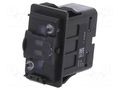 ROCKER; SP3T; Pos: 3; (ON)-OFF-(ON); 10A/12VDC; black; none; 3250 Marquardt 3250.0418