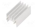 Heatsink: extruded; TO220; natural; L: 16mm; W: 18.3mm; H: 32mm; raw OHMITE WV-T220-101E