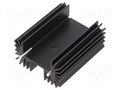 Heatsink: extruded; TO218,TO220,TO247; black; L: 25mm; W: 42mm; R OHMITE RA-T2X-51E