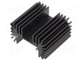 Heatsink: extruded; TO218,TO220,TO247; black; L: 25mm; W: 42mm; R OHMITE RA-T2X-38E