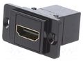 Coupler; HDMI socket,both sides; DUALSLIM; gold-plated; 29mm CLIFF CP30700GMB