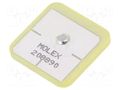 Antenna; GNSS,GPS; 2.6dBi; 18x18x2mm; 1575.42÷1576MHz MOLEX 2088900001