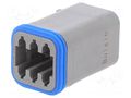 Connector: wire-wire; plug; female; PX0; PIN: 6; IP68; for cable BULGIN PX0100S06GY