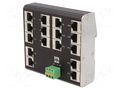 Switch Ethernet; unmanaged; Number of ports: 16; 9÷36VDC; RJ45 MURRELEKTRONIK MURR-58904