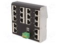 Switch Ethernet; unmanaged; Number of ports: 16; 9÷36VDC; RJ45 MURRELEKTRONIK MURR-58904