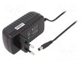 Power supply: switching; mains,plug-in; 12VDC; 2A; 24W; 81.94% POS POSB12200A