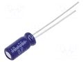 Capacitor: electrolytic; bipolar; THT; 10uF; 25VDC; Ø5x11mm; ±20% PANASONIC ECEA1EN100U