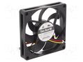 Fan: DC; axial; 24VDC; 80x80x15mm; 53.4m3/h; 29dBA; ball; 3800rpm SANYO DENKI 9GA0824H7001