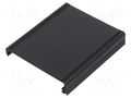 Profile; aluminium; L: 80mm; X: 71.5mm; Body: black FISCHER ELEKTRONIK GB-63-80-SA