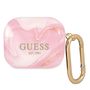 Guess GUA3UNMP AirPods 3 cover pink/pink Marble Collection, Guess 3666339010195 3666339010195