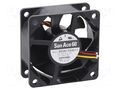 Fan: DC; axial; 12VDC; 60x60x25mm; 44.4m3/h; 31dBA; ball; 5000rpm SANYO DENKI 9S0612S4011