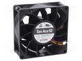 Fan: DC; axial; 48VDC; 92x92x38mm; 240m3/h; 63dBA; ball; 9700rpm SANYO DENKI 9GA0948P1H03
