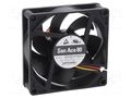 Fan: DC; axial; 24VDC; 80x80x25mm; 114.6m3/h; 45dBA; ball; 6800rpm SANYO DENKI 9GA0824P4G001