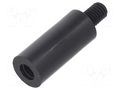 Screwed spacer sleeve; cylindrical; polyamide; M5; M5; 22mm; black DREMEC TFM-M5X22/DR288RD