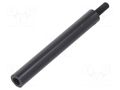 Screwed spacer sleeve; cylindrical; polyamide; M3; M3; 45mm; black DREMEC TFM-M3X45/DR285RD