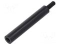 Screwed spacer sleeve; cylindrical; polyamide; M3; M3; 35mm; black DREMEC TFM-M3X35/DR285RD