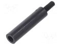 Screwed spacer sleeve; cylindrical; polyamide; M3; M3; 24mm; black DREMEC TFM-M3X24/DR285RD