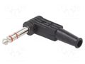 Connector: Jack 6,3mm; plug; male; stereo; ways: 3; angled 90° CLIFF FM1106B