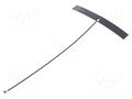 Antenna; ISM,RF; 0.3dBi,1.3dBi; linear; for ribbon cable; 79x10mm MOLEX 1052620002