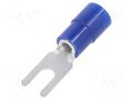 Tip: fork; M3; Ø: 3.2mm; 1.04÷2.63mm2; crimped; for cable; insulated NICHIFU TMEX2Y-3-BLU