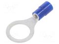 Tip: ring; M10; Ø: 10.5mm; 1.04÷2.63mm2; crimped; for cable; tinned NICHIFU TMEX2-10-BLU