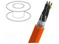 Wire: servo drive; MOTIONLINE® PREMIUM; 4G6mm2; orange; stranded NEXANS 13-EBU09G04P